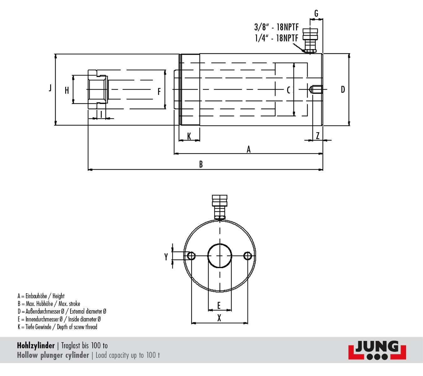JHC 1201 T - Hohlzylinder