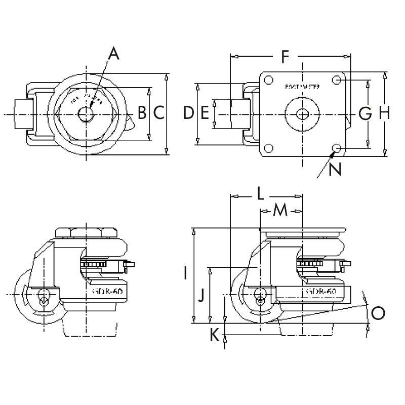 JGDR 60 S - Heberolle mit Ratsche