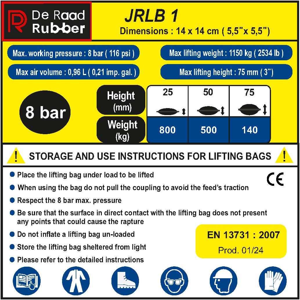 JRLB 1 - Pneumatic lifting bag