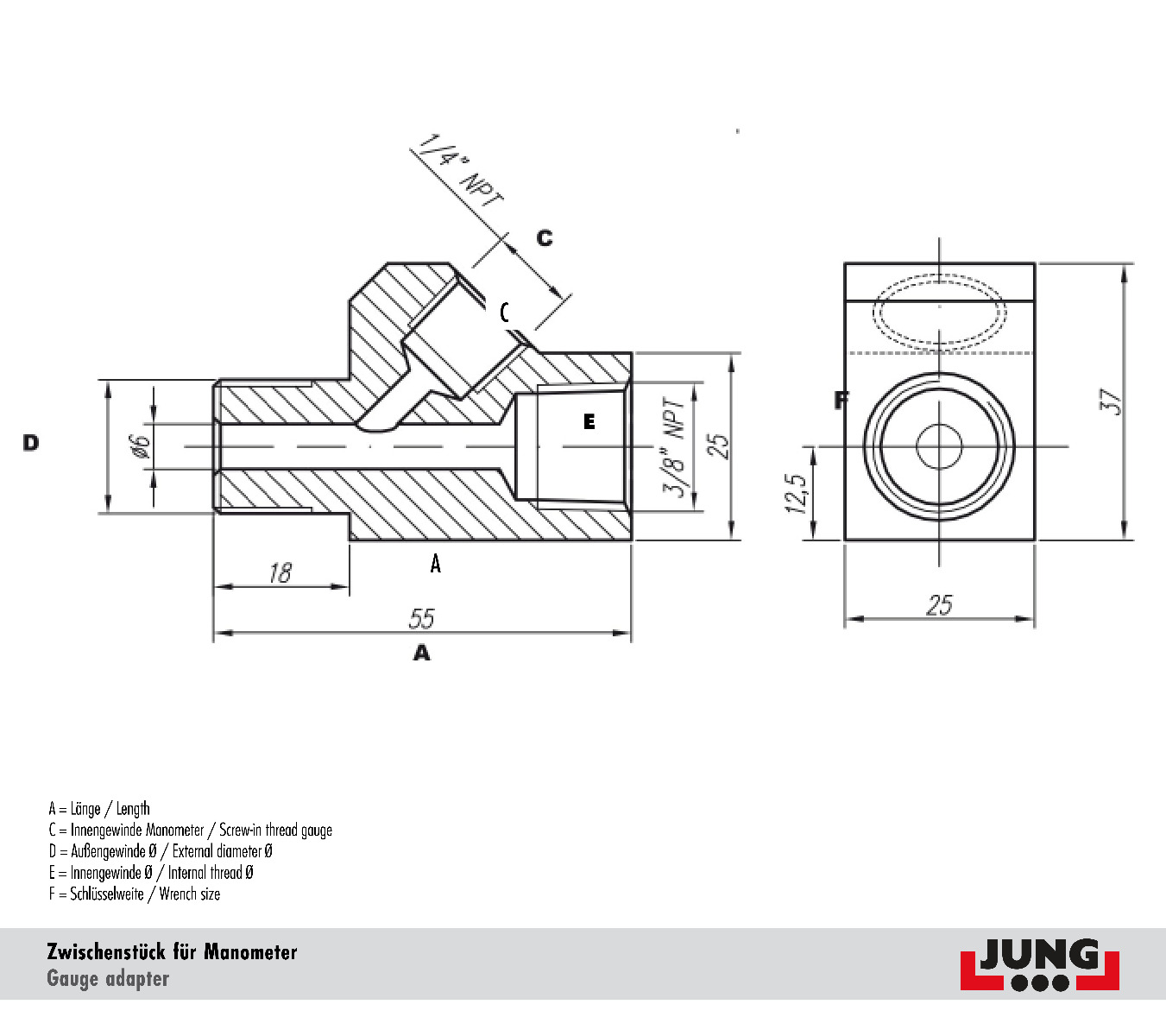 JCF 3814-45 - Zubehör Zylinder/Pumpen