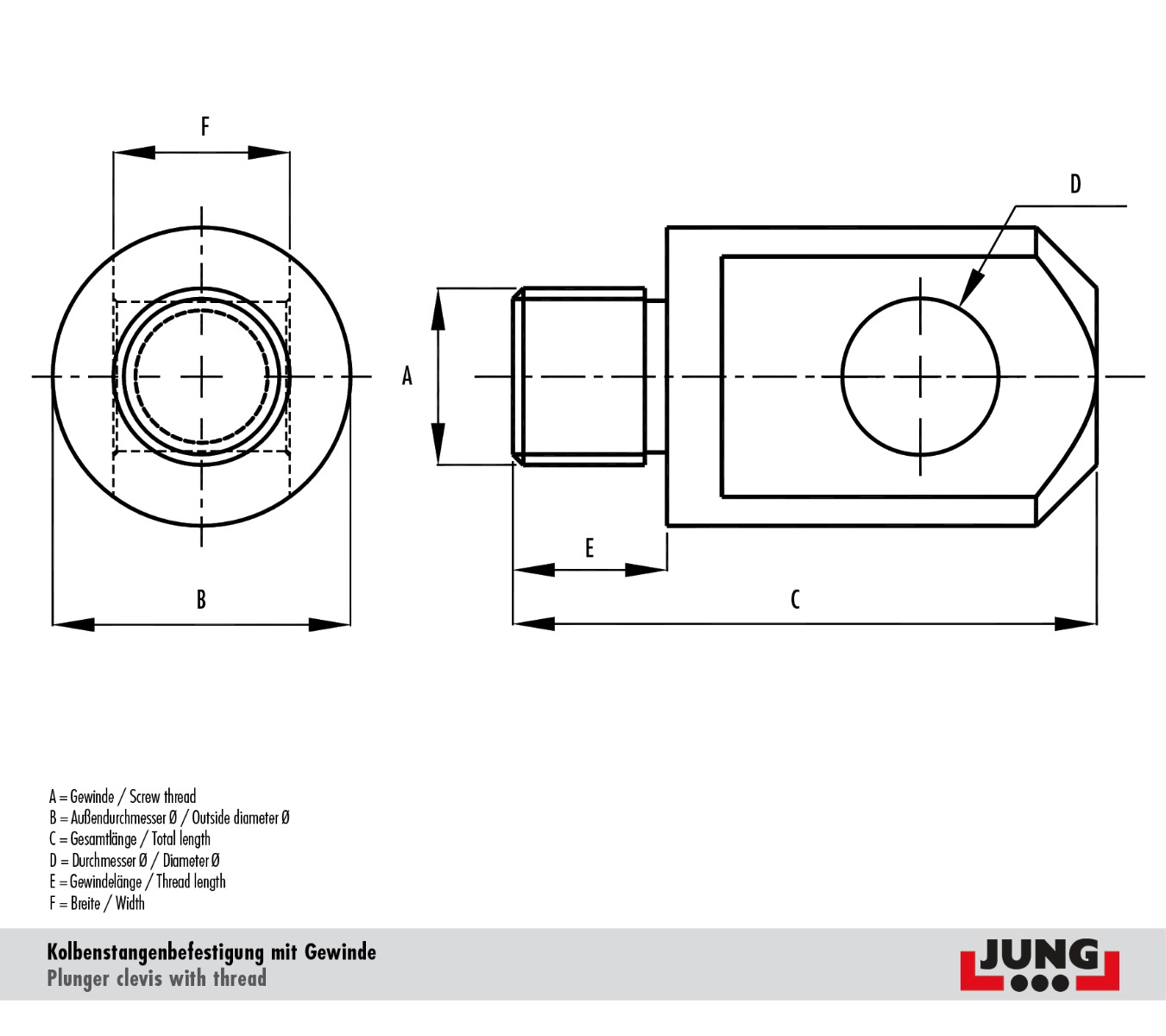 JCEP 05 - Accessories for single acting cylinders